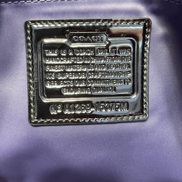 Authentic Blue and White Coach Oversized Bag - Picture 12 of 12